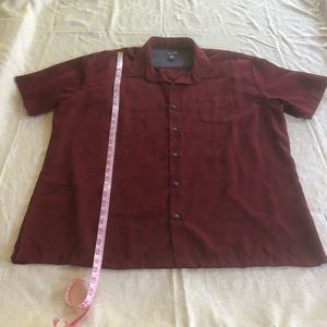 Men’s Van Heusen bamboo textured Camp Shirt sz XXL